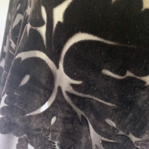 Echo silk chocolate brown burnout velvet scarf - Picture 4 of 8